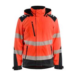 BLÅKLÄDER Highvis softshell-takki kevyesti topattu huomiopun./musta